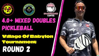 4.0+ Mixed Doubles Pickleball | Village Of Babylon Tournament | Matt Krivitsky & Debbie Drum
