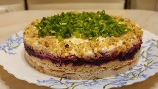 Праздничный салат "Генерал". Праздничный салат из простых продуктов Праздничный салат "Генерал". Праздничный салат из простых продуктов