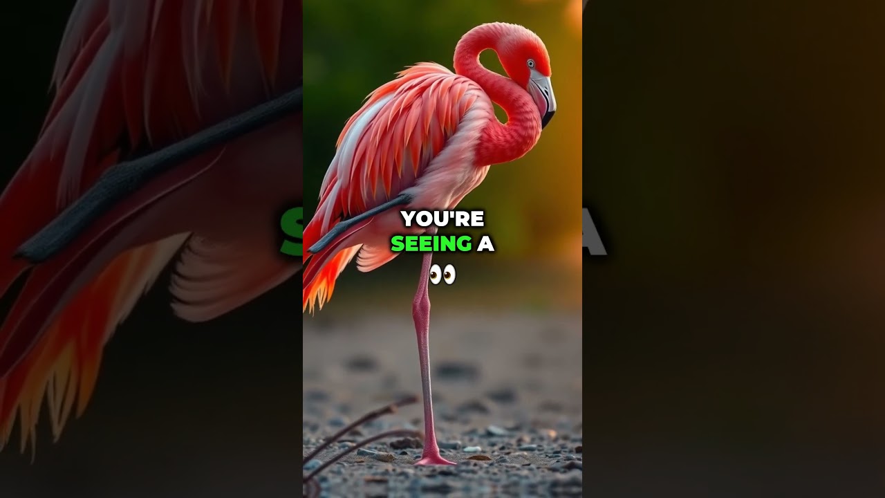 Flamingo Leg Mystery Solved 🦩 | Why Flamingos Stand on One Leg!