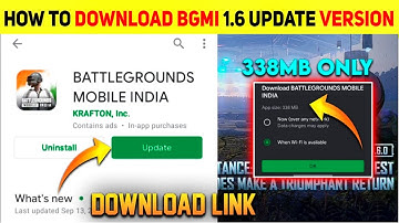 Finally Bgmi 1.6 Update Is Here On Play Store | Bgmi 1.6 Update Download Now | How to Update Bgmi1.6