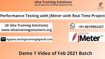 Performance Testing with JMeter with Real Time Project Demo 1 call/Whatsapp us on +91-8019952427