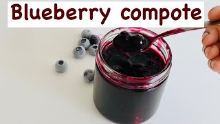 How to make the Perfect Blueberry Compote under 15 minutes| Kitchen2heart
