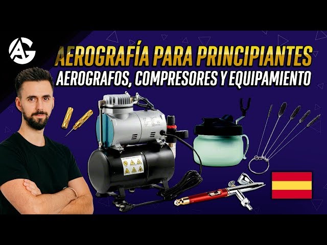 Aprende a usar el aerógrafo para principiantes! Montaje, limpieza y uso! 