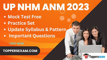 UP NHM ANM Free Mock Test | Practice Set | Update Syllabus & Pattern | Important Questions