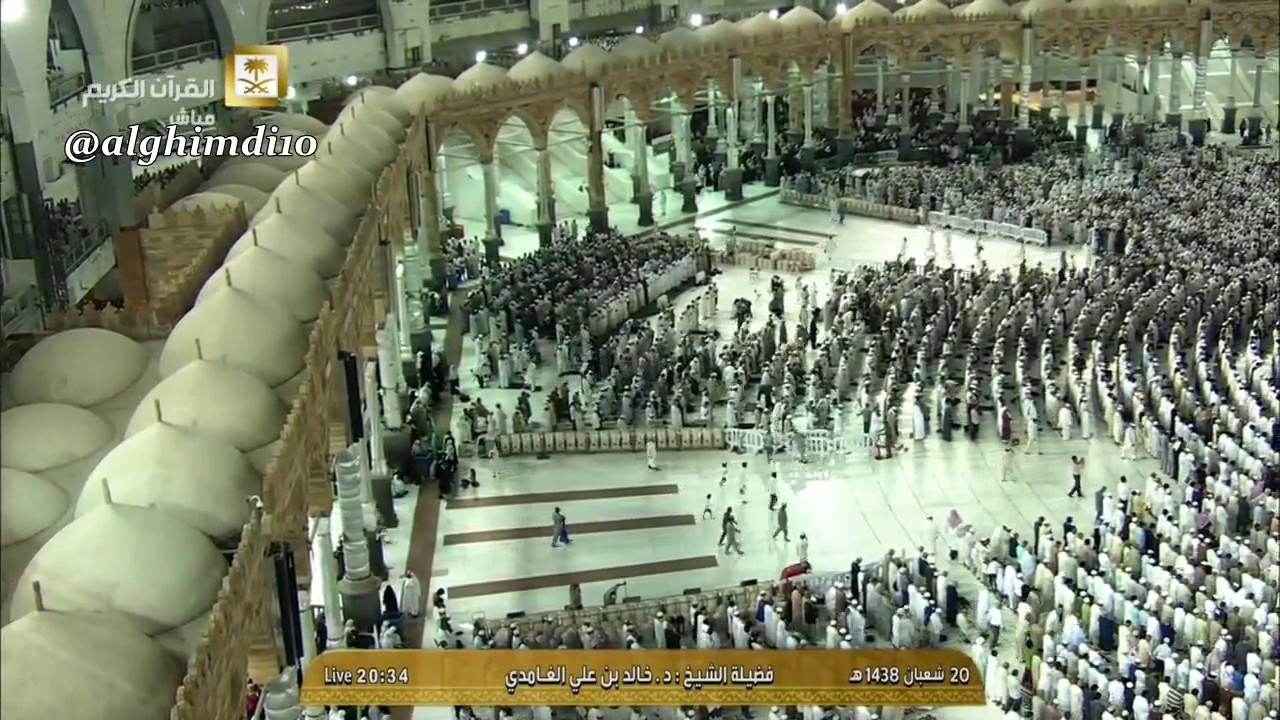 عشائية الثلاثاء ٢٠-٨-١٤٣٨هـ - تلاوة خاشعة من سورة المائدة - لفضيلة الشيخ د. خالد الغامدي