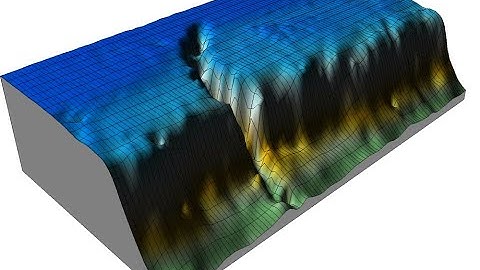 Bathymetric map create from online bethymetric data using arcmap and surfer