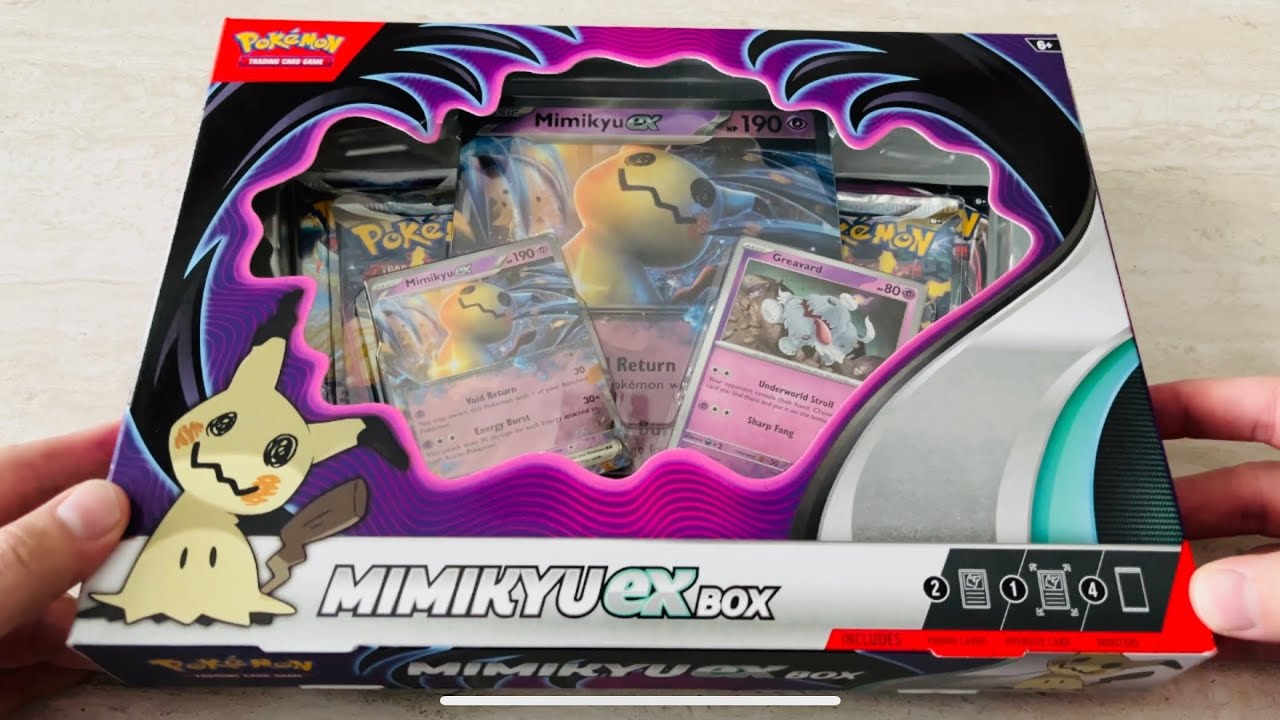  Pokemon TCG: Mimikyu ex Box : Toys & Games