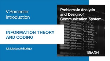 18EC54 | M1 | Part2 | Problems in Analysis and Design of Communication Systems
