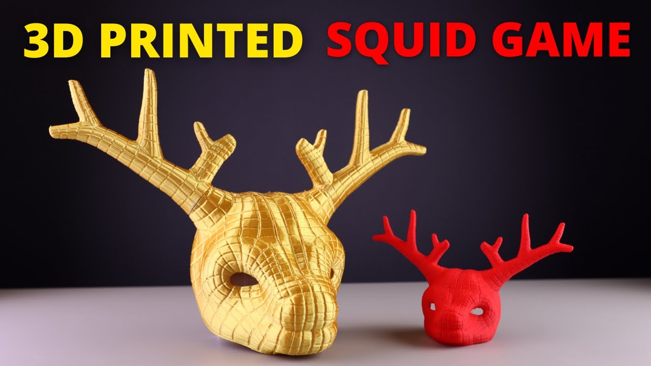 bingo slots SQUID GAME - 3D Printed VIP Deer Mask