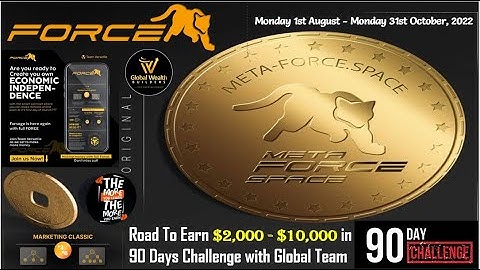 Meta Force Africa DAY 5 of Road To Earn $2,000 - $10,000 in 90 Days Challenge