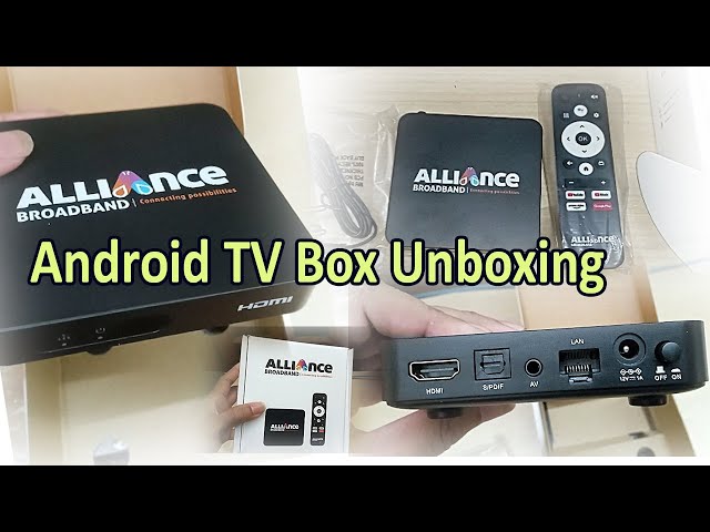 Alliance Broadband Android TV box Unboxing 