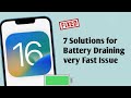 Battery draining very fast after ios 16 on iphone and ipad fixed