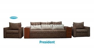 Комплект мягкой мебели Prezident 2, ортопедический диван-кровать + раскладные кресла(, 2015-09-18T09:45:07.000Z)
