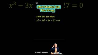 Algebra Trap Question — Spot the Mistake! 👀