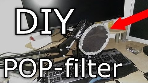 DIY & Free Pop filter for your Microphone!