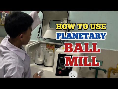 HOW TO USE PLANETARY BALL MILL