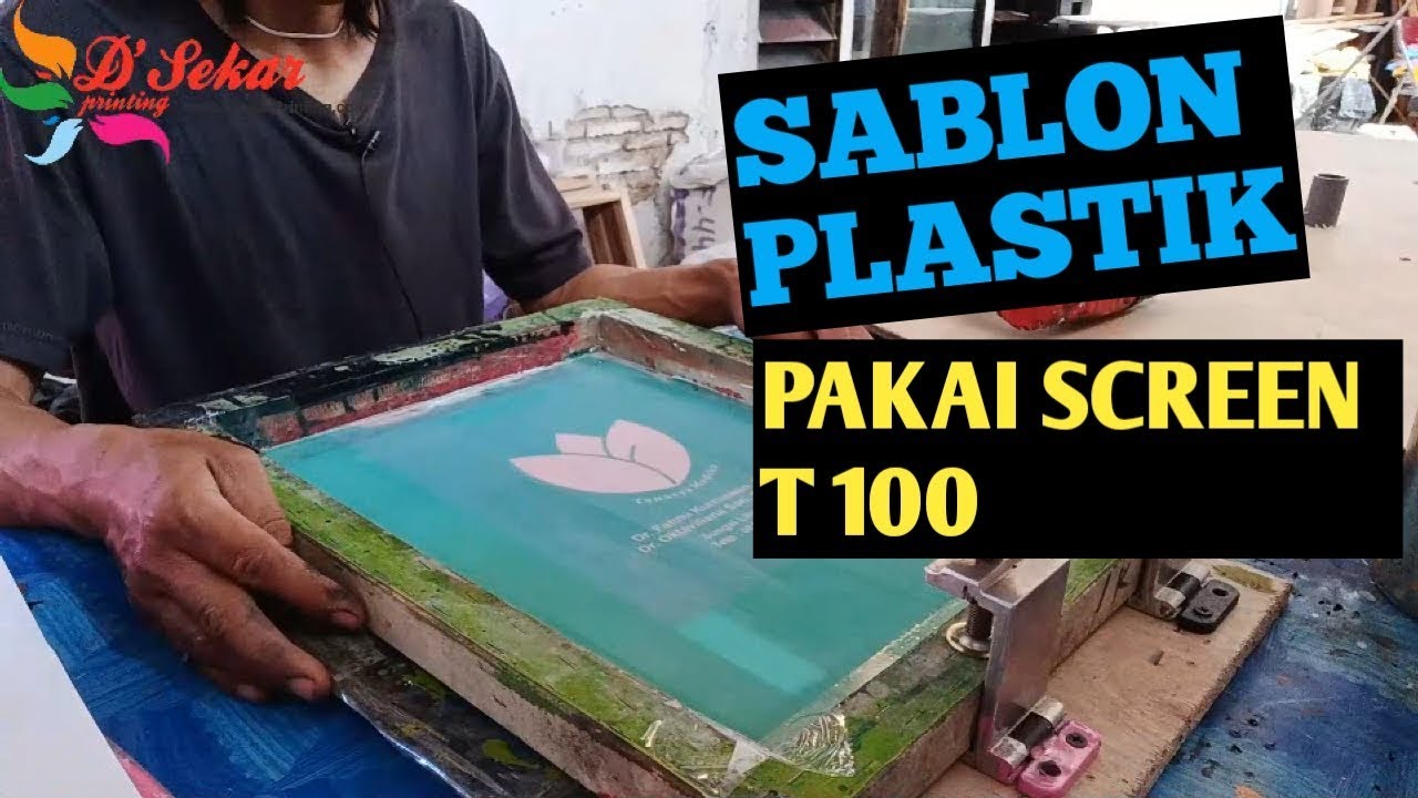  cara  Sablon  Plastik Sendiri  YouTube