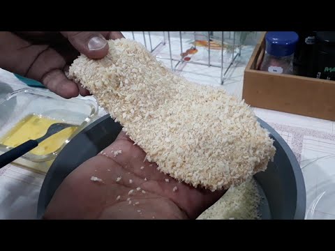 🛑 Frango empanado com farinha Panko , jeito certo de usar farinha Panko e ficar crocante