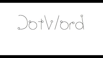 "DotWord"   Typography Process Video #TypeDesignQUT_2015