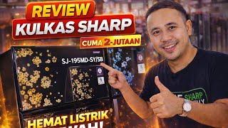 Review Kulkas Sharp 2 Pintu Terbaru SJ-195MD (SY/SB) tanpa bunga es hemat listrik keren cuma 2 jtan