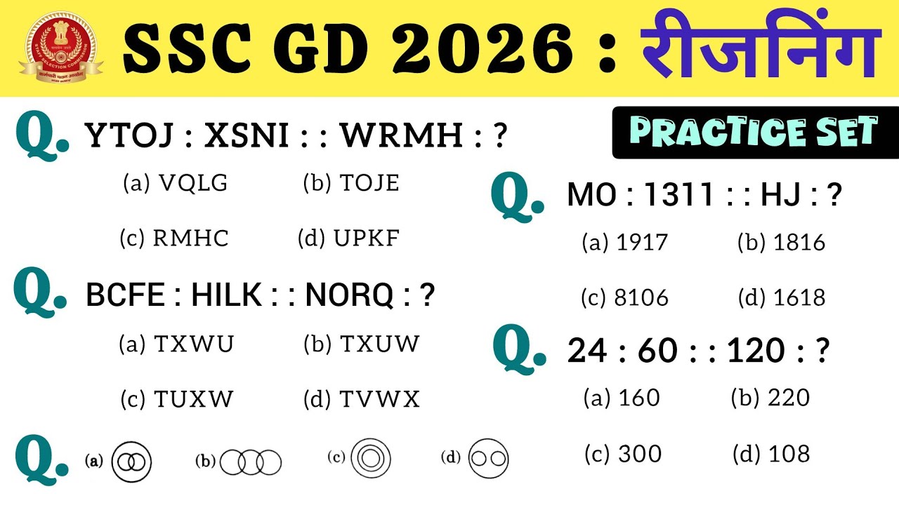 ssc gd reasoning classes | ssc gd 2026 reasoning classes | ssc gd constable reasoning class 