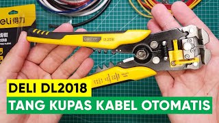 Review Tang Kupas Kabel Otomatis Deli Stripping Pliers DL2018