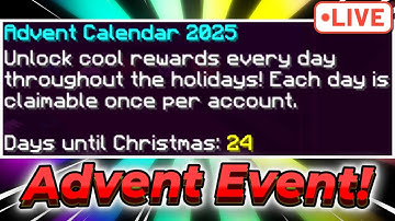 🔴 Advent Event Begins!! (Level 524) 🔴 Hypixel SkyBlock LIVE