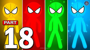 Stickman Party - Gameplay Walkthrough Part 18 Tournament Mode 1 2 3 4 Players Free New MiniGames