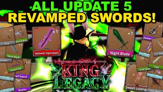 *ALL* Revamped Swords In Roblox King Legacy Update 5... Here's What They Changed!