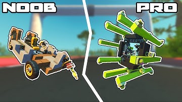 Noob Vs Pro Piston Vehicles Challenge! - Scrap Mechanic