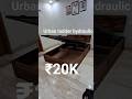 urban ladder hydraulic bed  solid wood sheesam wood very nice #shorts#furniture#diyfurniture