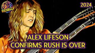 ALEX LIFESON 2024 Confirms RUSH is Over! Geddy Lee Progressive Rock Neil Peart Canada Guitar TOOL