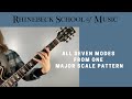 Seven Modes From One Major Scale Pattern