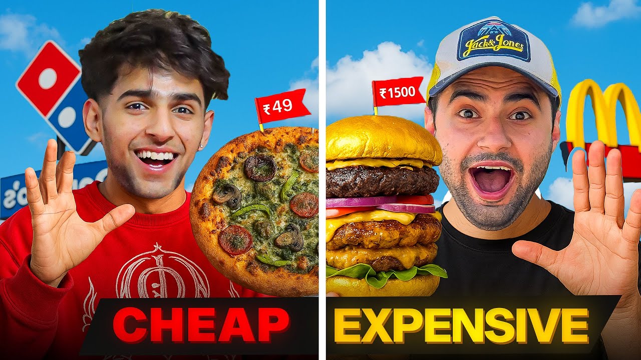 Eating Cheapest Vs Most Expensive Food of Every Brand