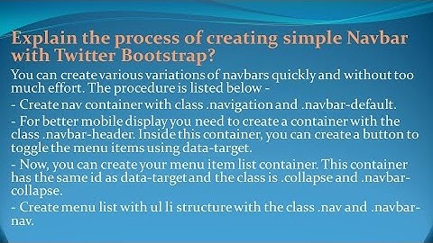 Bootstrap Interview Questions and Answers for freshers and experienced– Part 5