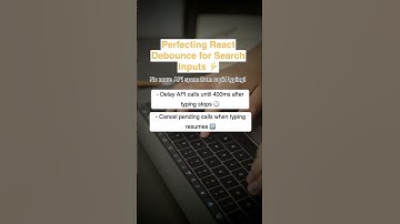 Perfecting React Debounce for Search Inputs ⚡️