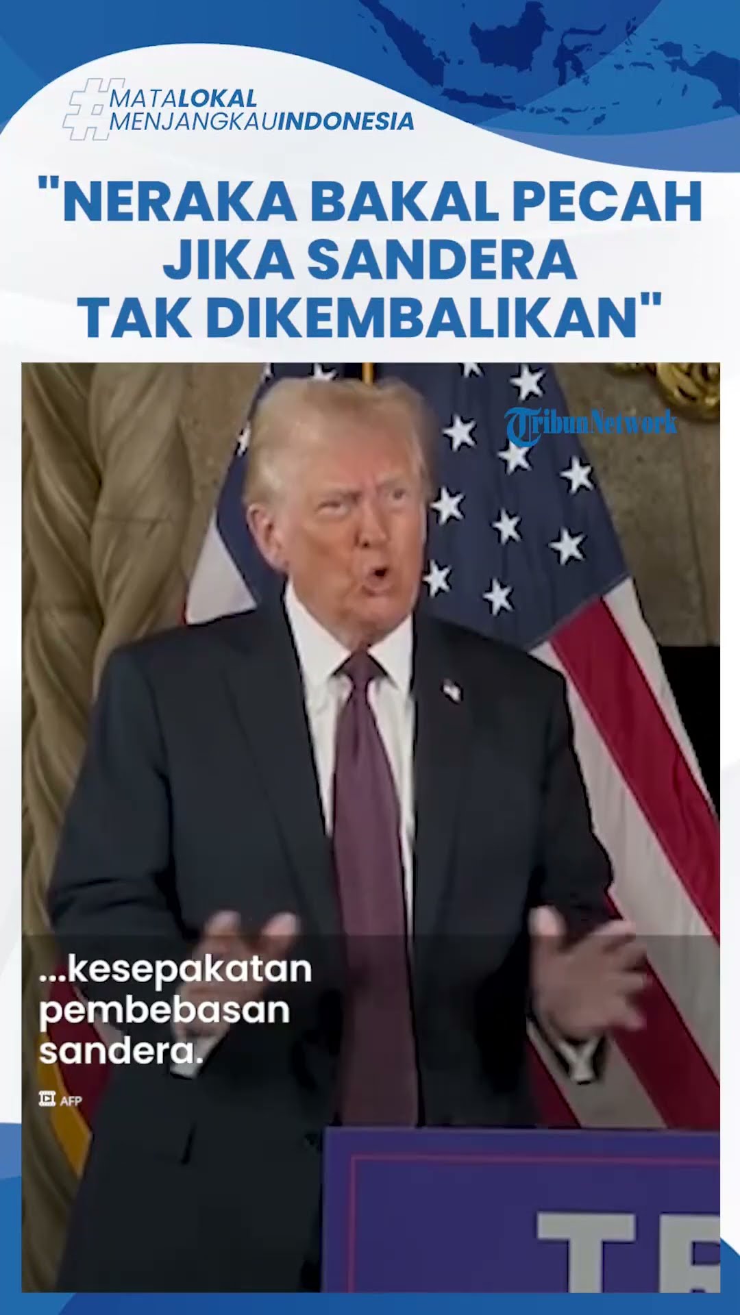 Ancaman Donald Trump ke Hamas Jelang Pelantikan: Neraka di Gaza Jika Tak Bebaskan Para Sandera