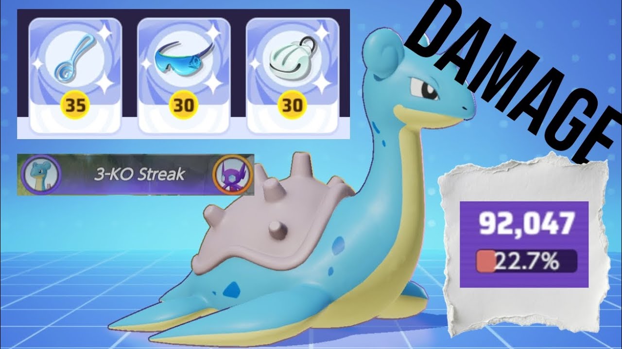 Lapras damage build | Pokémon Unite Contents