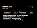 Download lagu Mentahan Lirik Lagu Milkshake Story Wa mp3