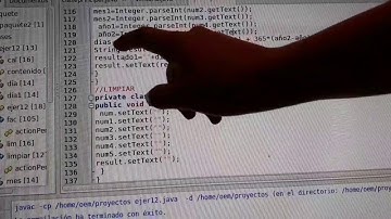 Ejercicio en Geany-Java