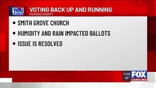 Voting issue resolved at Pickens County poll