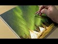 Northern Lights Painting / Acrylic Painting / STEP by STEP