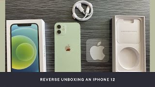 UNBOXING AN IPHONE 12 | BUT IN REVERSE | ASMR | JUST FOR FUN