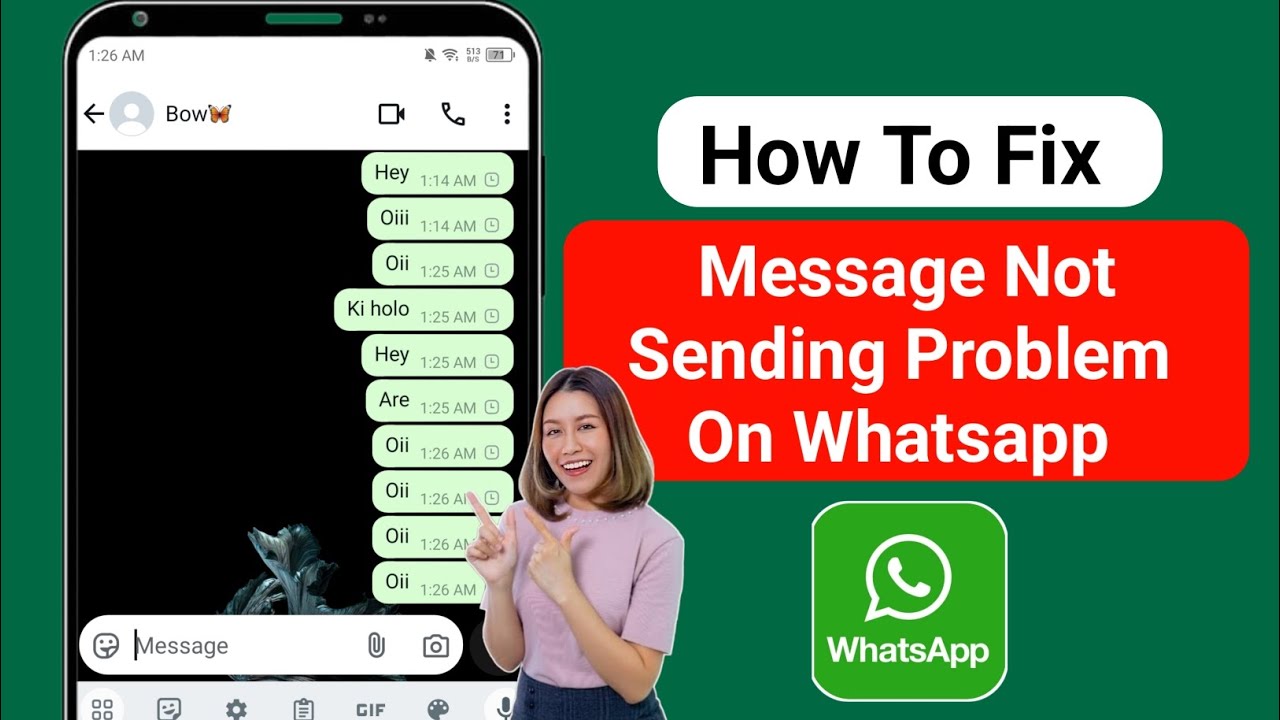 How To Fix WhatsApp Message Not Sending Problem || Fix Message Not ...