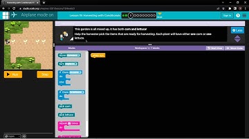 L19-3 |Code.org | Express-2021 | Lesson 19: Harvesting with Conditionals | level 3