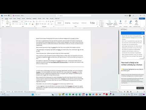 Get Started With GPTZero On Microsoft Word
