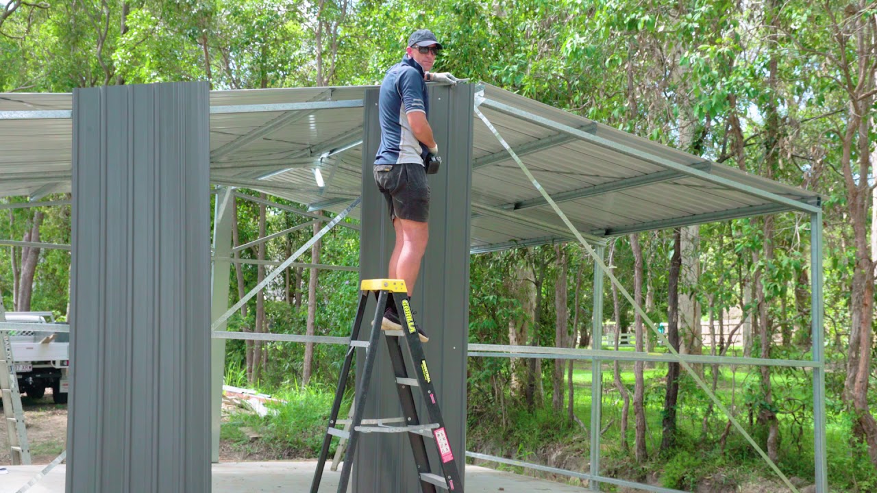 Absco Sheds Double Roller Garage Cladding Youtube