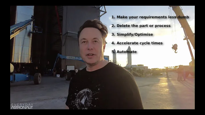 Elon Musk's 5 step process for making things in a better way