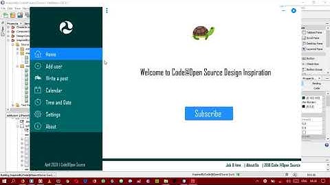 Java Swing Netbeans UI inspiration 10 Left side Nav Bar