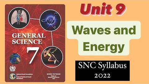 Class 7th Science unit 9 Waves and Energy short Q | SNC 2022 | NBF  @LearningAtHomeNaghmana
